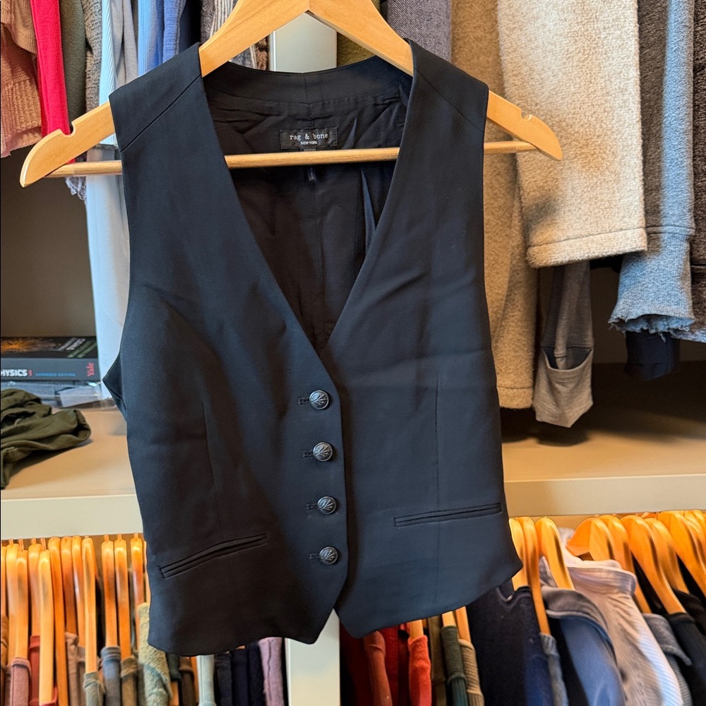 Rag & Bone Black Vest